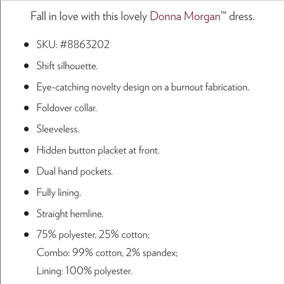 Donna Morgan-Novelty Geo Burnout Shirtdress Navy w/Triangle print- sizes 0-2 NWT - Picture 10 of 11